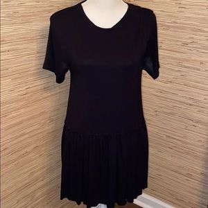 Zenana Premium black tunic top dress medium black